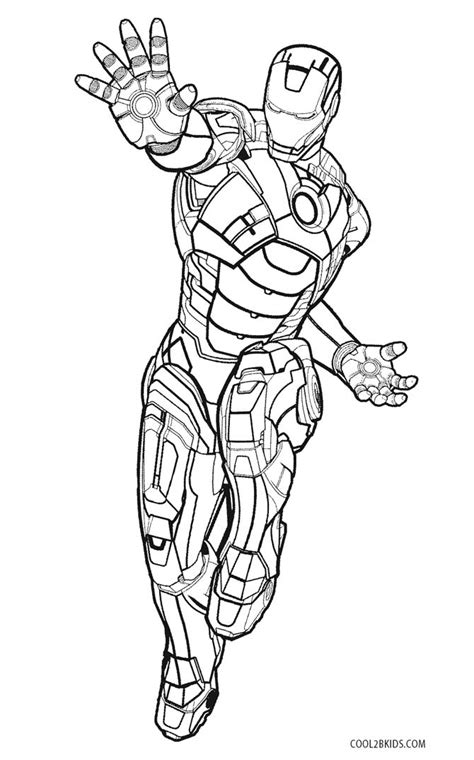 coloring pages iron man